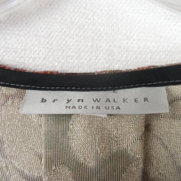 Bryn Walker Velvet Burnout Top Size M 3/4 Sleeve - Picture 4 of 10